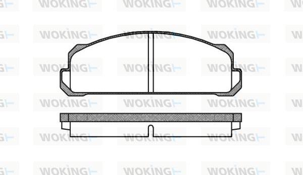 Woking P1223.40 - Тормозные колодки, дисковые, комплект unicars.by