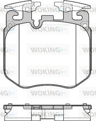 Woking P17903.00 - Тормозные колодки, дисковые, комплект unicars.by