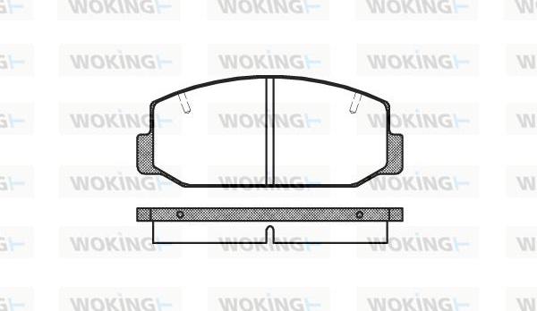 Woking P1753.40 - Тормозные колодки, дисковые, комплект unicars.by