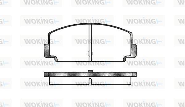 Woking P1753.60 - Тормозные колодки, дисковые, комплект unicars.by