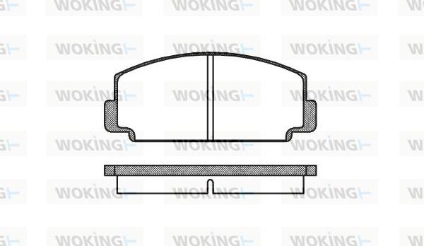 Woking P1753.00 - Тормозные колодки, дисковые, комплект unicars.by