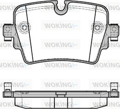 Woking P17143.08 - Тормозные колодки, дисковые, комплект unicars.by