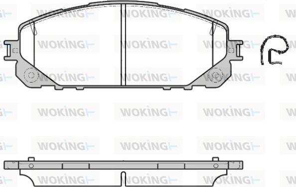 Woking P17133.00 - Тормозные колодки, дисковые, комплект unicars.by