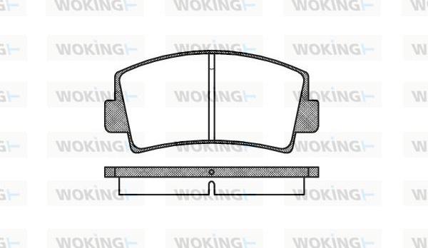 Woking P1783.00 - Тормозные колодки, дисковые, комплект unicars.by