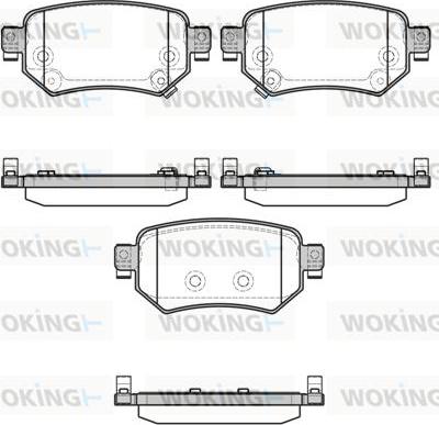 Woking P17823.02 - Тормозные колодки, дисковые, комплект unicars.by