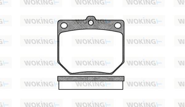 Woking P1773.20 - Тормозные колодки, дисковые, комплект unicars.by