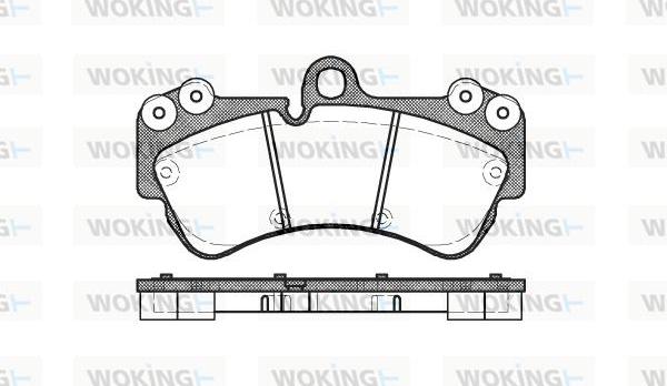 Woking P8943.00 - Тормозные колодки, дисковые, комплект unicars.by