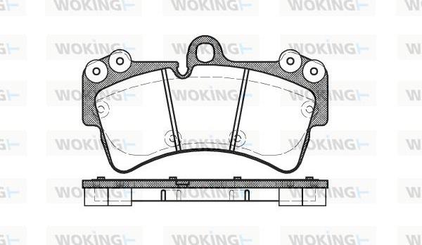 Woking P8953.00 - Тормозные колодки, дисковые, комплект unicars.by