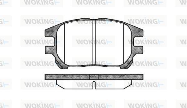 Woking P8723.00 - Тормозные колодки, дисковые, комплект unicars.by