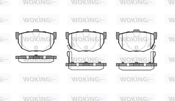 Woking P3943.22 - Тормозные колодки, дисковые, комплект unicars.by