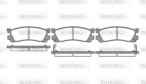 Woking P3483.02 - Тормозные колодки, дисковые, комплект unicars.by