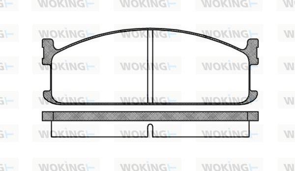 Woking P3043.00 - Тормозные колодки, дисковые, комплект unicars.by