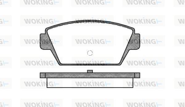 Woking P3153.00 - Тормозные колодки, дисковые, комплект unicars.by