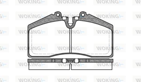 Woking P3883.00 - Тормозные колодки, дисковые, комплект unicars.by