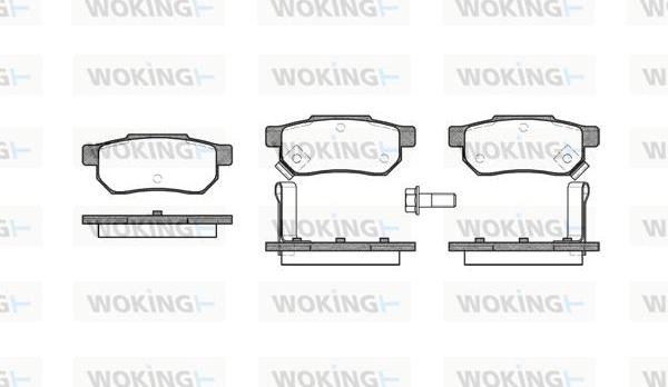 Woking P3333.02 - Тормозные колодки, дисковые, комплект unicars.by