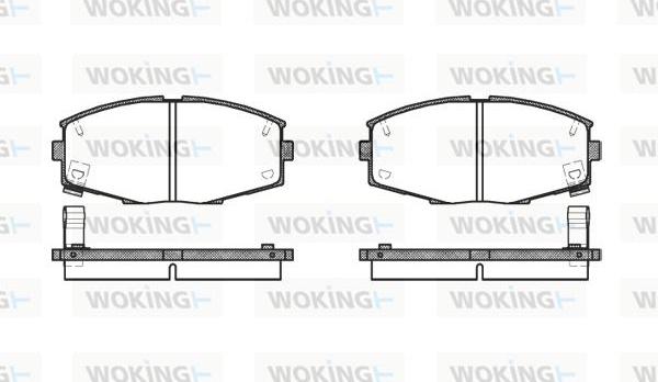 Woking P3253.04 - Тормозные колодки, дисковые, комплект unicars.by