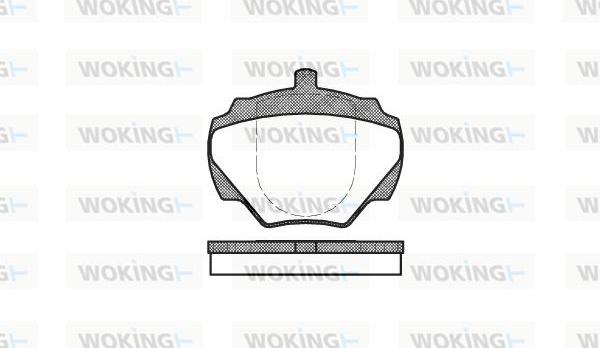 Woking P3223.00 - Тормозные колодки, дисковые, комплект unicars.by