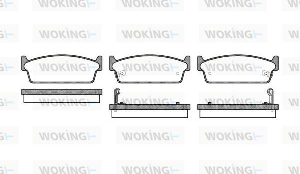 Woking P3273.02 - Тормозные колодки, дисковые, комплект unicars.by