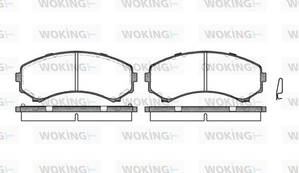 Woking P2963.00 - Тормозные колодки, дисковые, комплект unicars.by