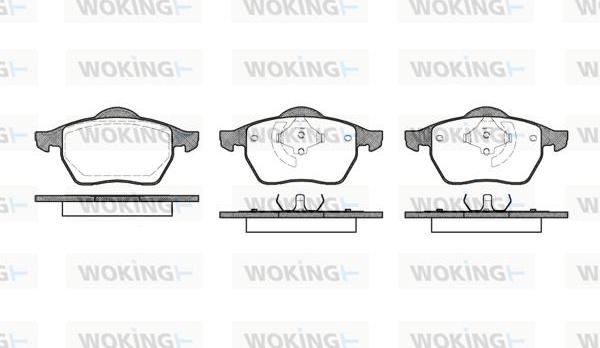 Woking P2903.40 - Тормозные колодки, дисковые, комплект unicars.by