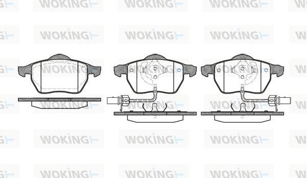 Woking P2903.52 - Тормозные колодки, дисковые, комплект unicars.by