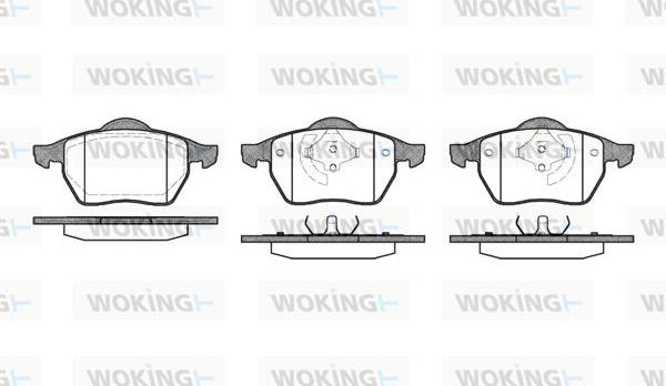 Woking P2903.01 - Тормозные колодки, дисковые, комплект unicars.by