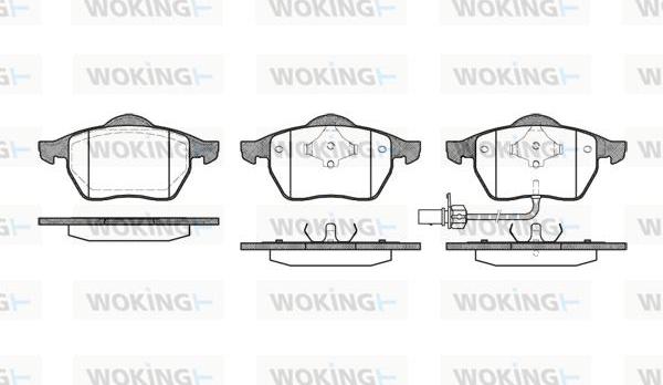 Woking P2903.11 - Тормозные колодки, дисковые, комплект unicars.by