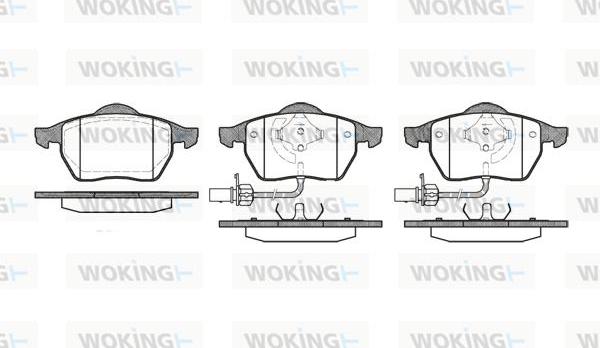 Woking P2903.22 - Тормозные колодки, дисковые, комплект unicars.by