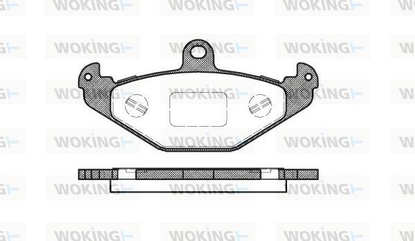 Woking P2453.20 - Тормозные колодки, дисковые, комплект unicars.by