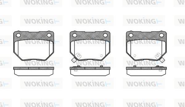 Woking P2653.02 - Тормозные колодки, дисковые, комплект unicars.by