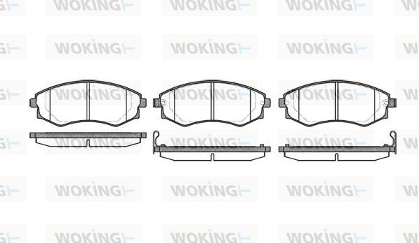 Woking P2183.22 - Тормозные колодки, дисковые, комплект unicars.by