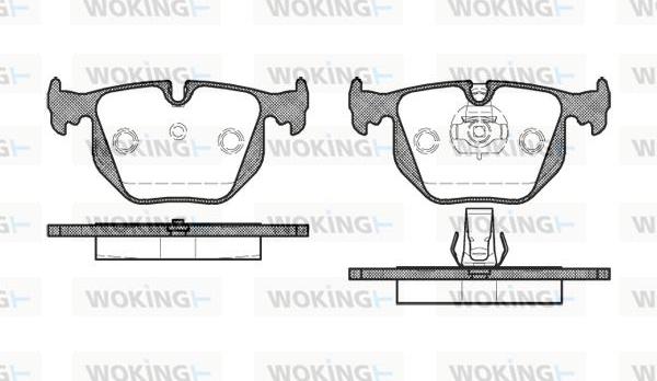 Woking P2813.30 - Тормозные колодки, дисковые, комплект unicars.by