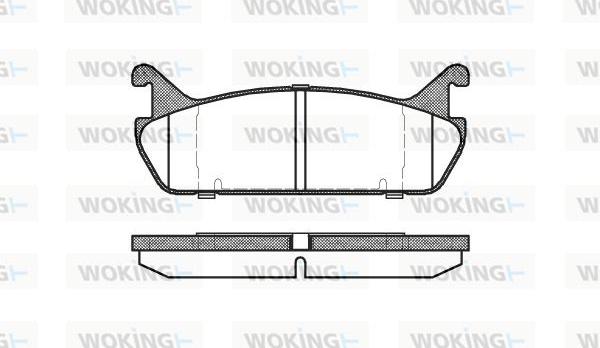 Woking P2293.00 - Тормозные колодки, дисковые, комплект unicars.by