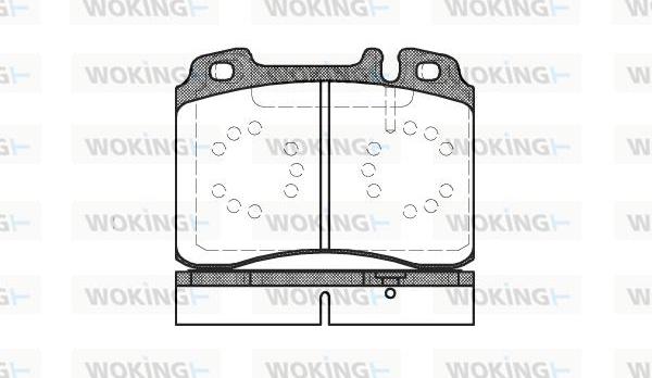 Woking P2793.20 - Тормозные колодки, дисковые, комплект unicars.by