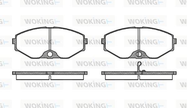 Woking P2753.02 - Тормозные колодки, дисковые, комплект unicars.by