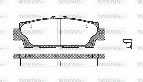 Woking P2763.00 - Тормозные колодки, дисковые, комплект unicars.by