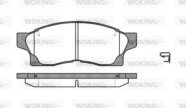 Woking P2773.00 - Тормозные колодки, дисковые, комплект unicars.by