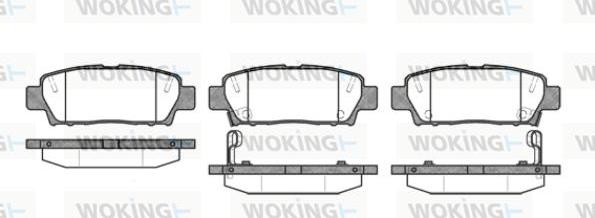 Woking P7323.02 - Тормозные колодки, дисковые, комплект unicars.by