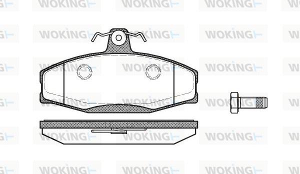 Woking P7203.20 - Тормозные колодки, дисковые, комплект unicars.by