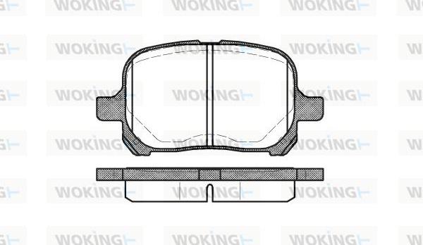 Woking P7213.00 - Тормозные колодки, дисковые, комплект unicars.by