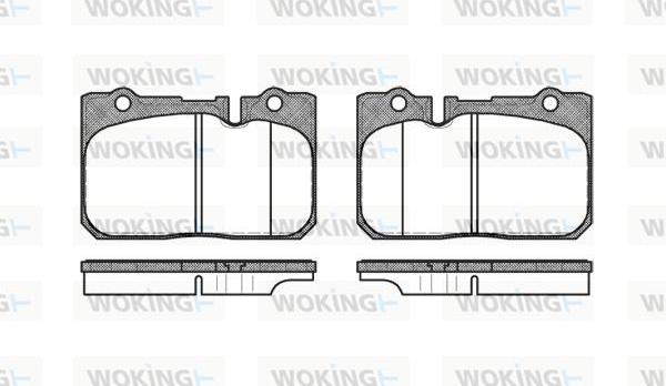 Woking P7793.00 - Тормозные колодки, дисковые, комплект unicars.by