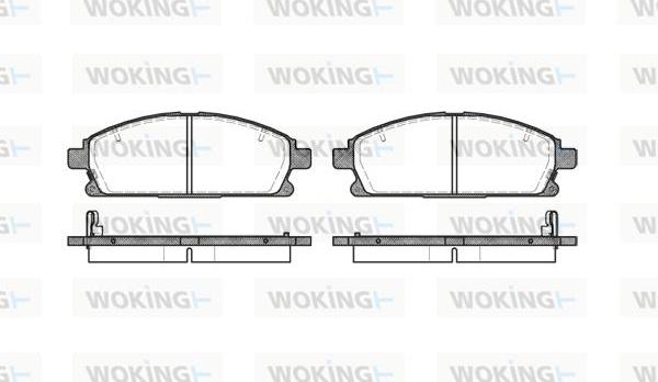 Woking P7743.12 - Тормозные колодки, дисковые, комплект unicars.by