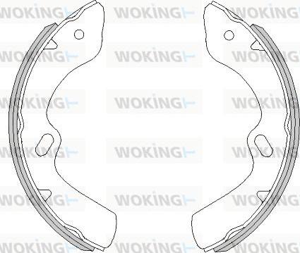 Woking Z4459.00 - Тормозные башмаки, барабанные unicars.by