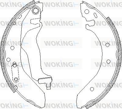 Woking Z4400.00 - Тормозные башмаки, барабанные unicars.by