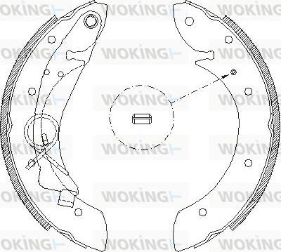 Woking Z4419.00 - Тормозные башмаки, барабанные unicars.by