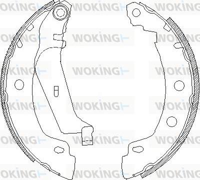 Woking Z4416.01 - Тормозные башмаки, барабанные unicars.by