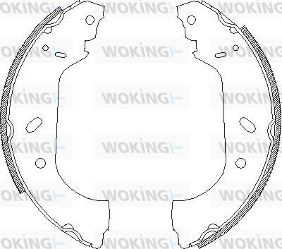 Woking Z4417.00 - Тормозные башмаки, барабанные unicars.by