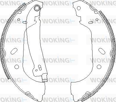 Woking Z4417.01 - Тормозные башмаки, барабанные unicars.by