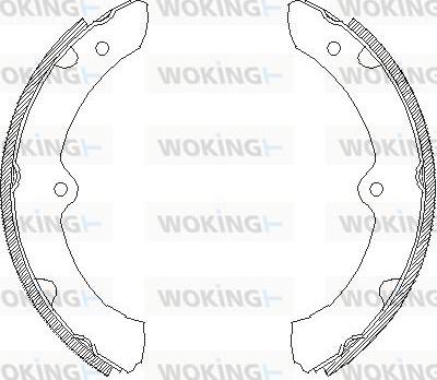 Woking Z4428.00 - Тормозные башмаки, барабанные unicars.by