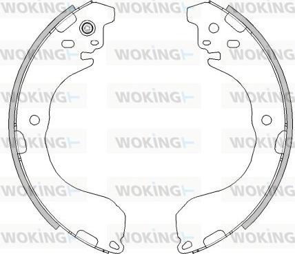 Woking Z4471.00 - Тормозные башмаки, барабанные unicars.by